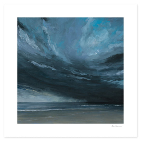 Incoming Storm artwork inspired by a storm at Manly Beach Sydney Northern Beaches