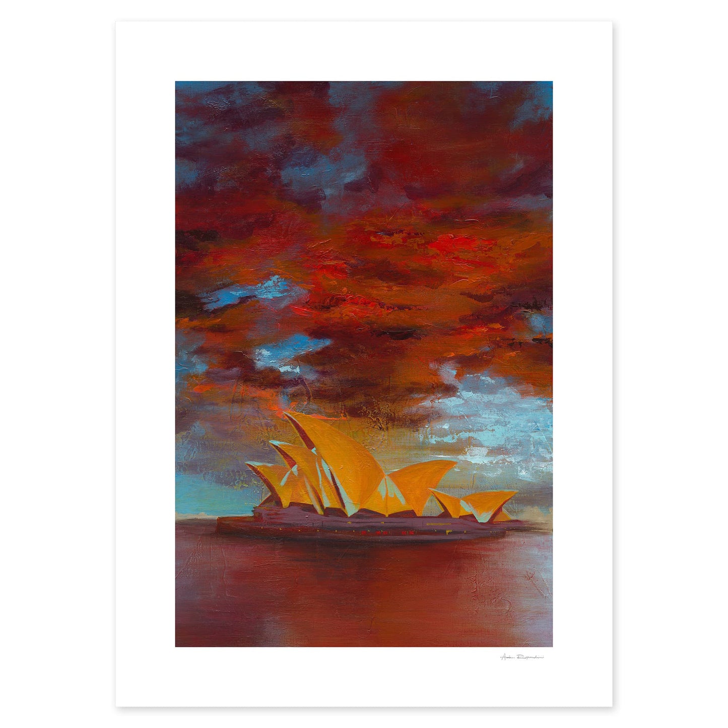 Sun Sets over Sydney Opera House - Print Options - Adam Ruspandini
