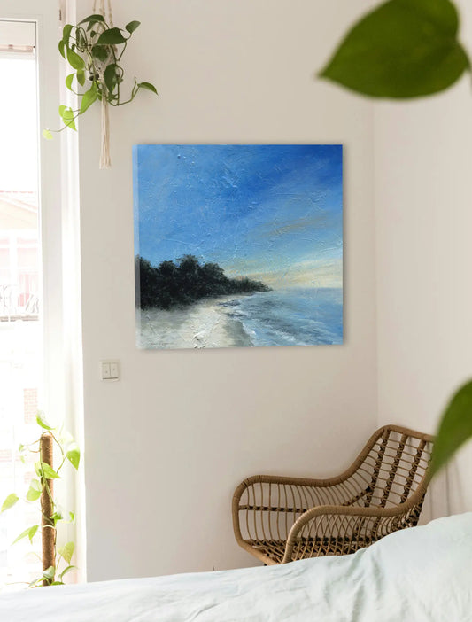 Beach Escape 60x60cm Original Artwork