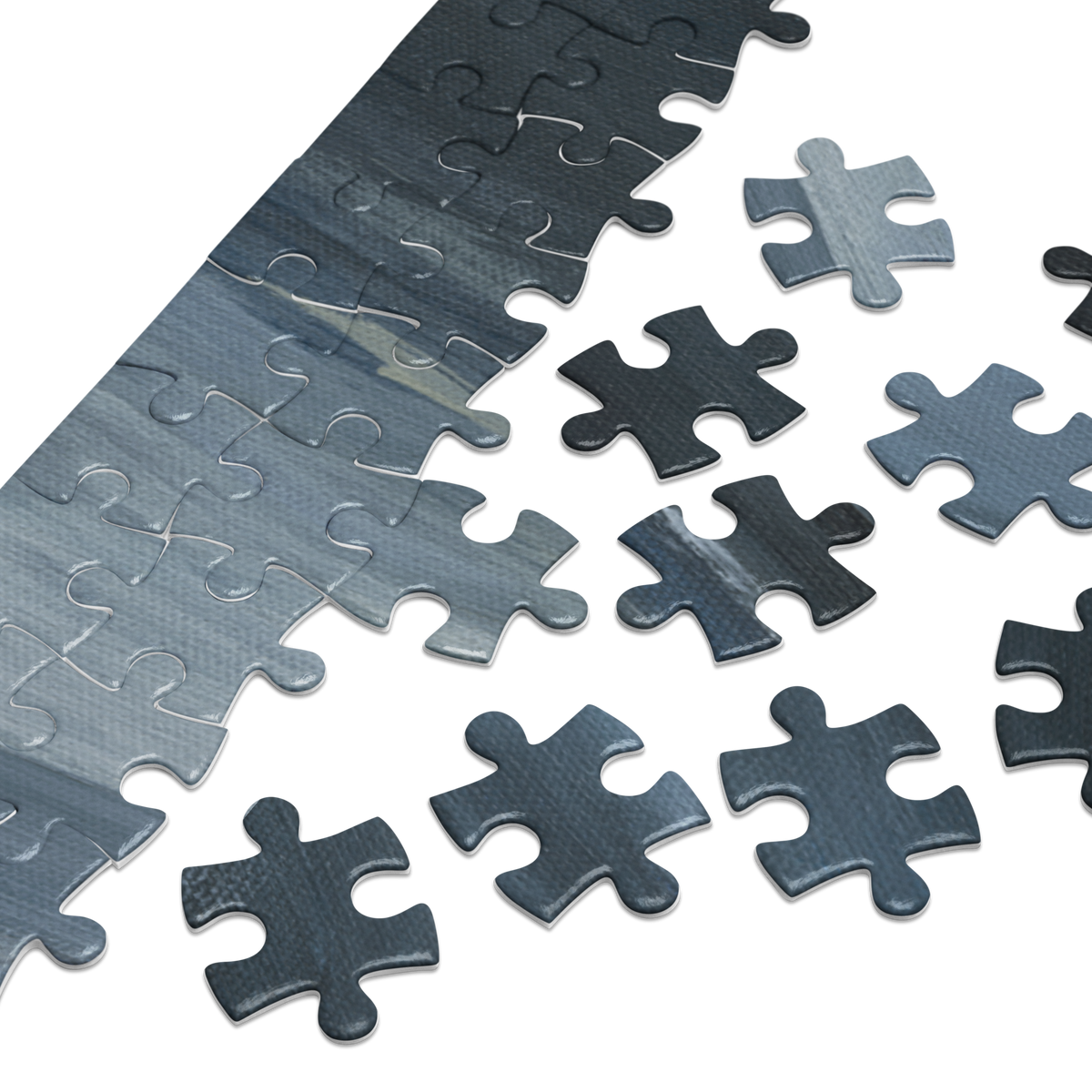Incoming Storm - Jigsaw puzzle with tin