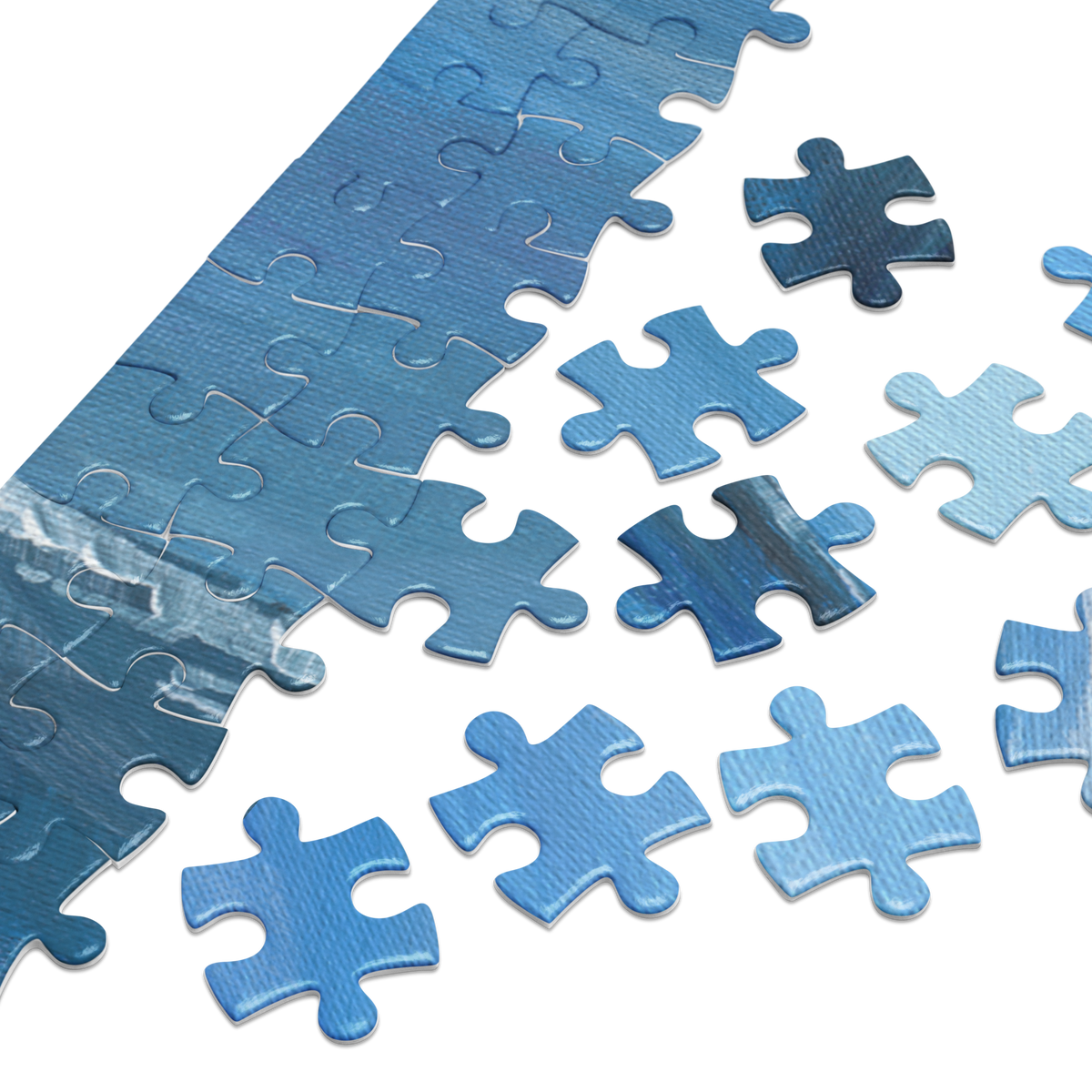 The Long Wave - Jigsaw puzzle with tin