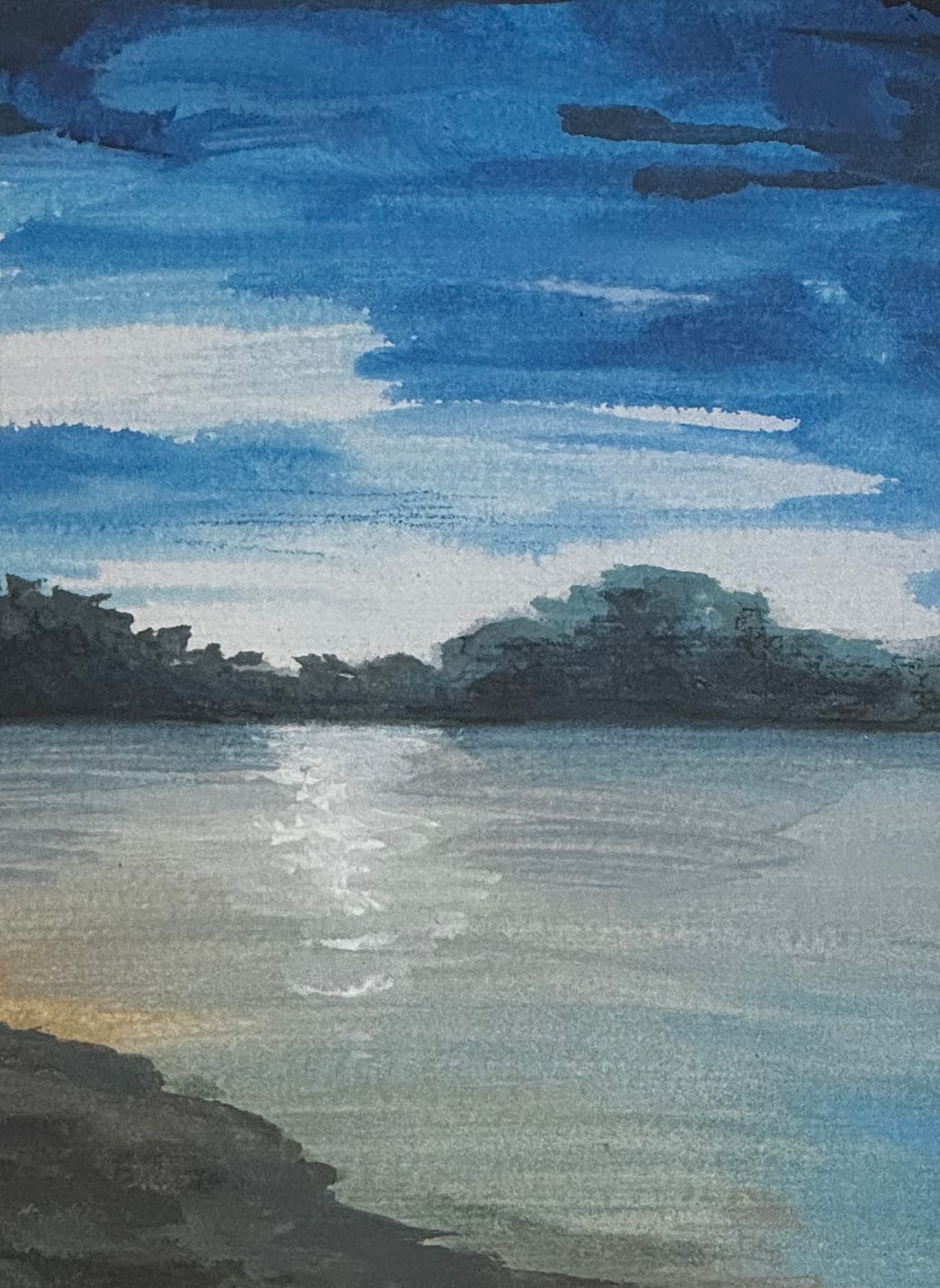 On Reflection 22x32cm Framed Original