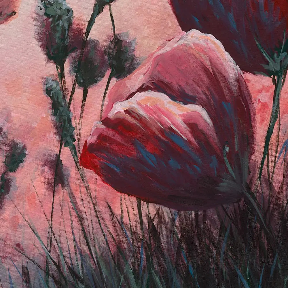 Floral Serenade 100x100cm Original Artwork