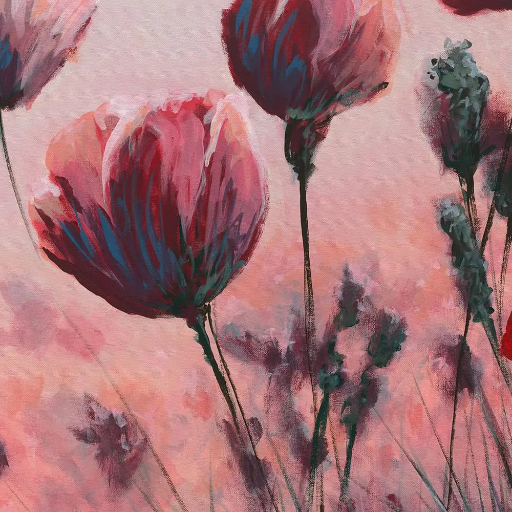 Floral Serenade 100x100cm Original Artwork