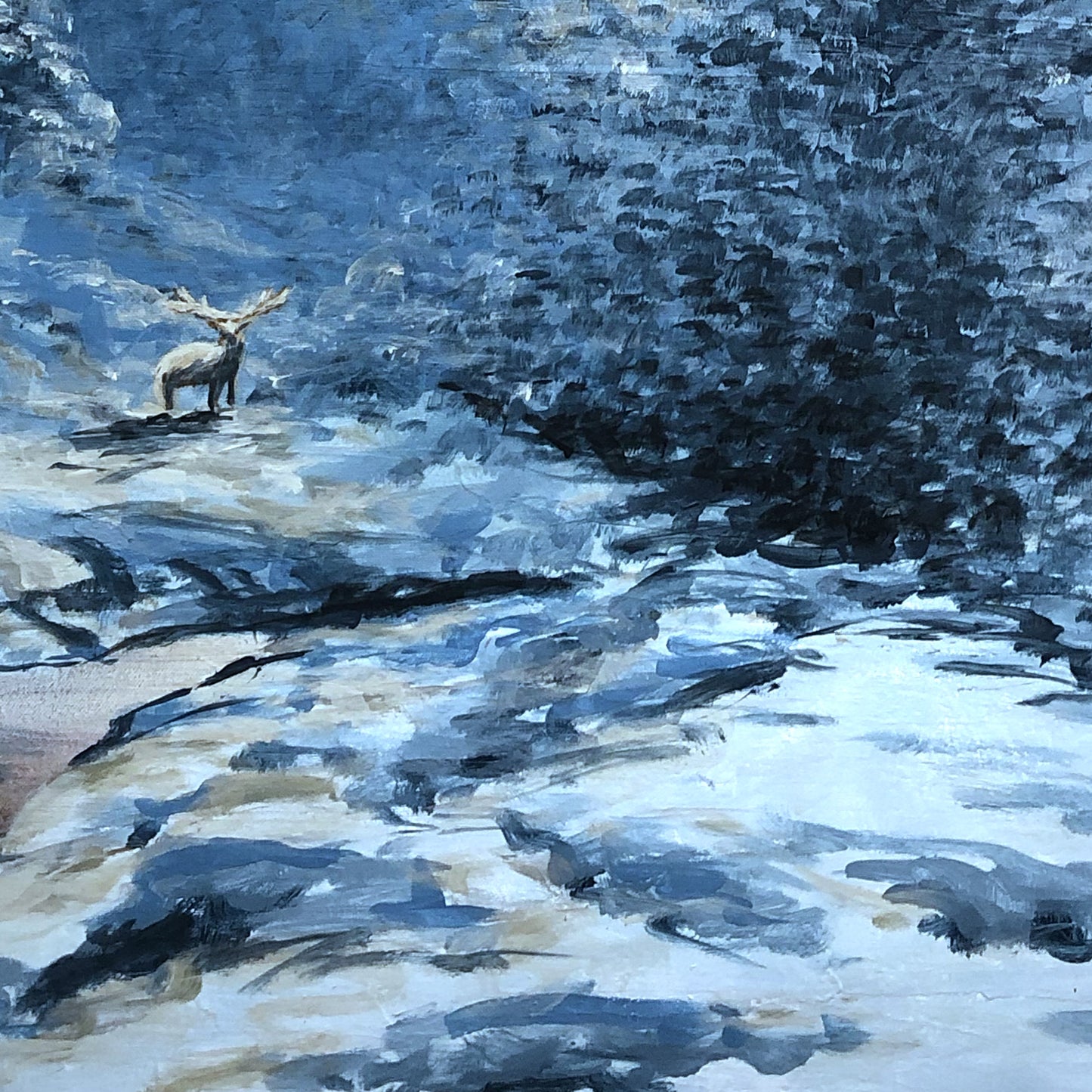 Alone 101 x 76cm Original - Adam Ruspandini