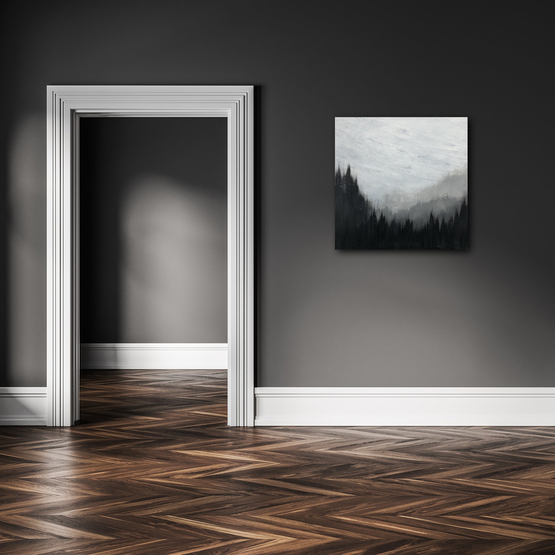 Mountain Fog 40x40cm Original - Adam Ruspandini