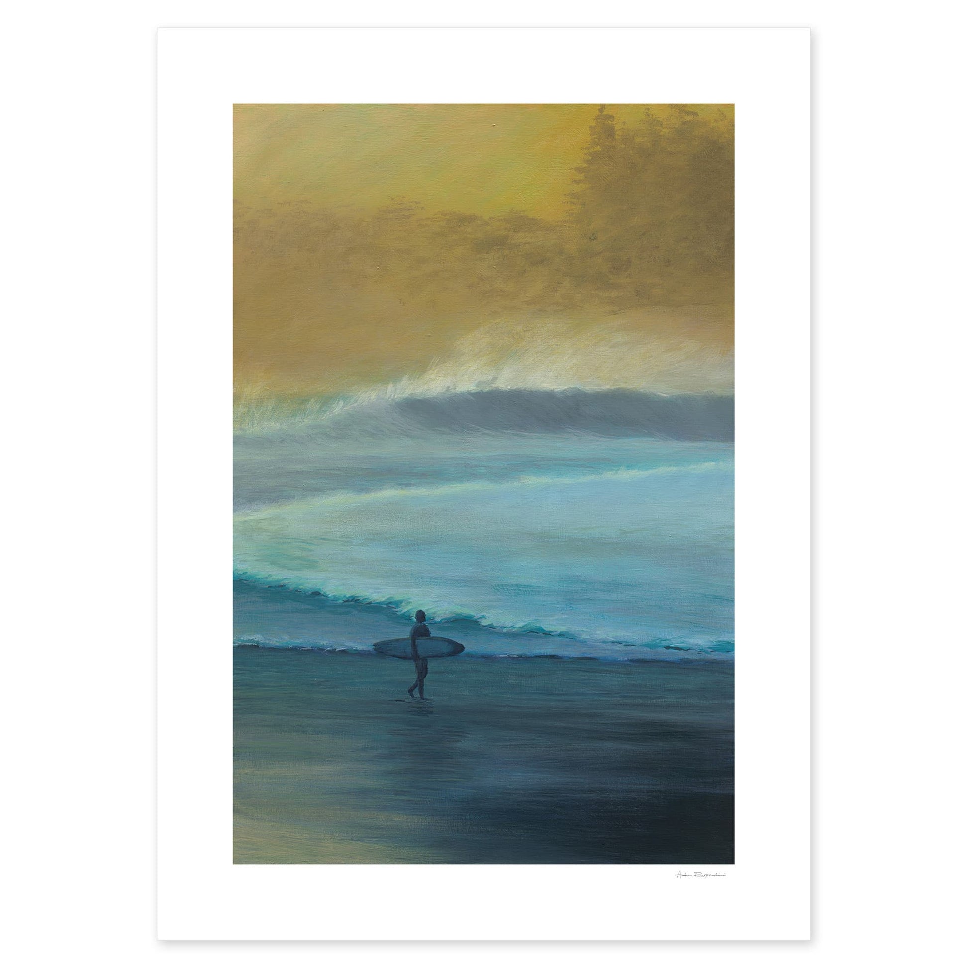 Lone Surfer - Print Options - Adam Ruspandini