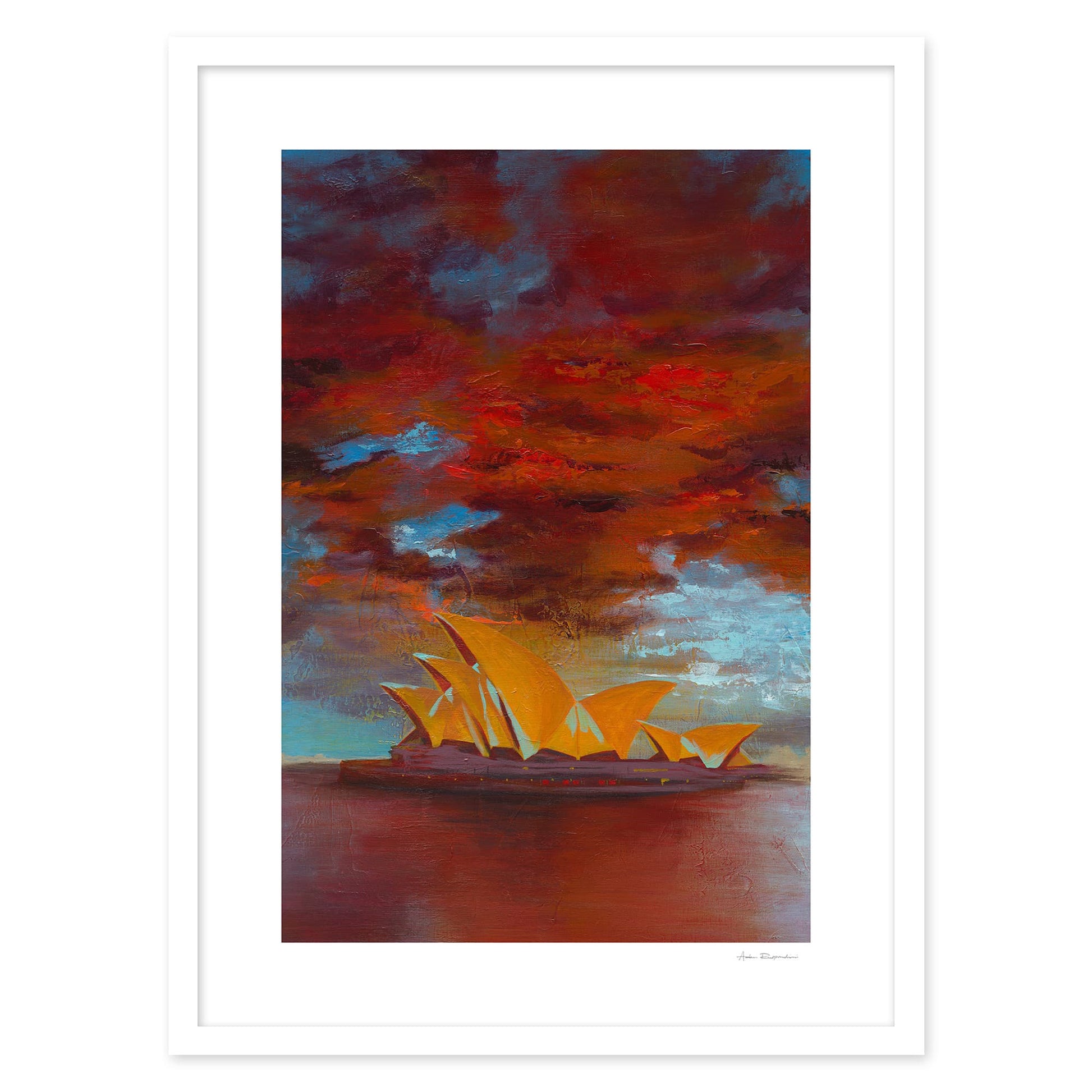 Sun Sets over Sydney Opera House - Print Options - Adam Ruspandini