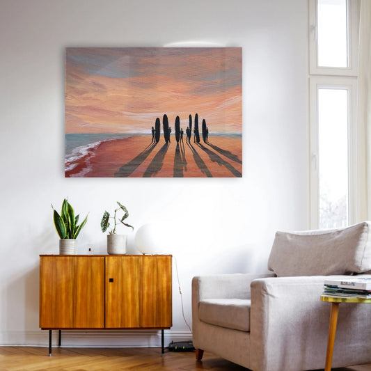 Surfer Silhouette 40x30cm Original