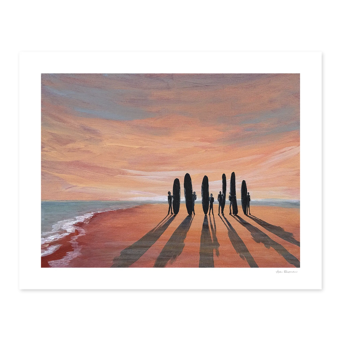 Surfer Silhouette - Print Options