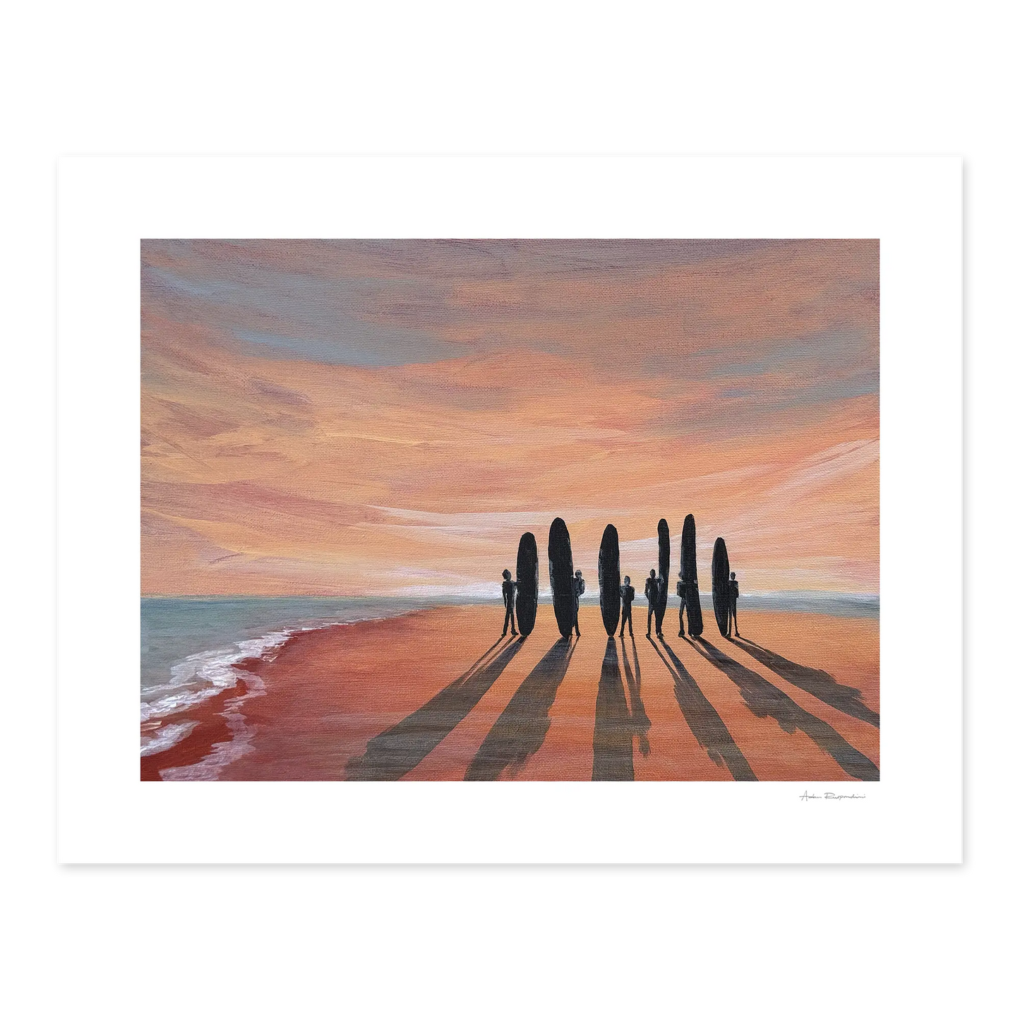 Surfer Silhouette - Print Options