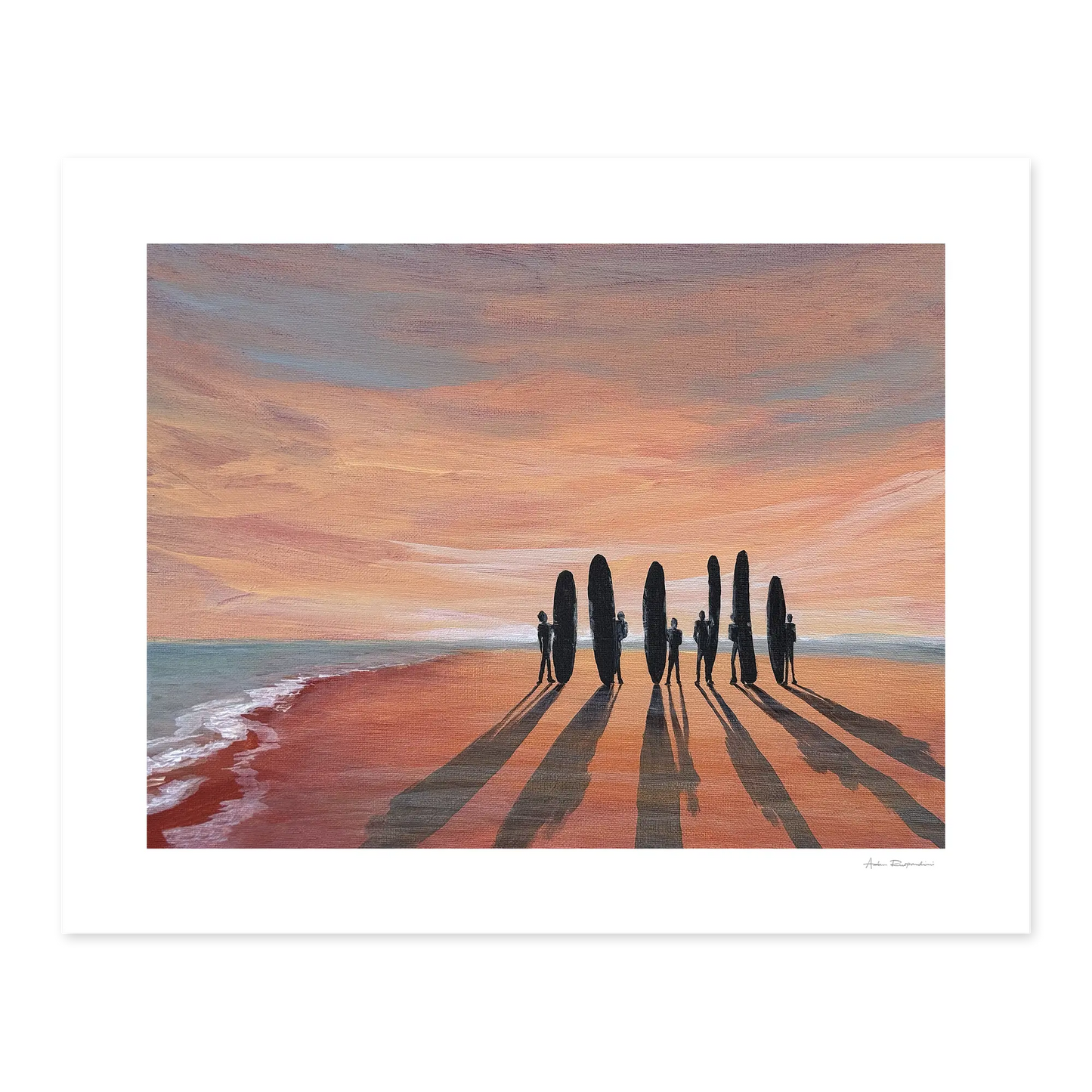 Surfer Silhouette - Print Options