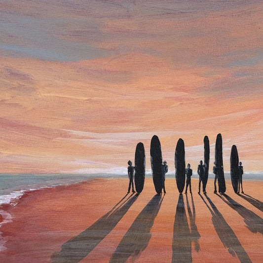 Surfer Silhouette - Print Options