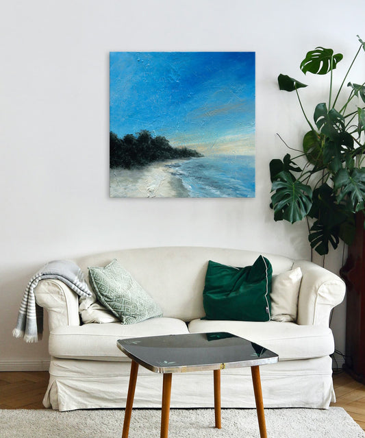 Beach Escape 60x60cm Original Artwork