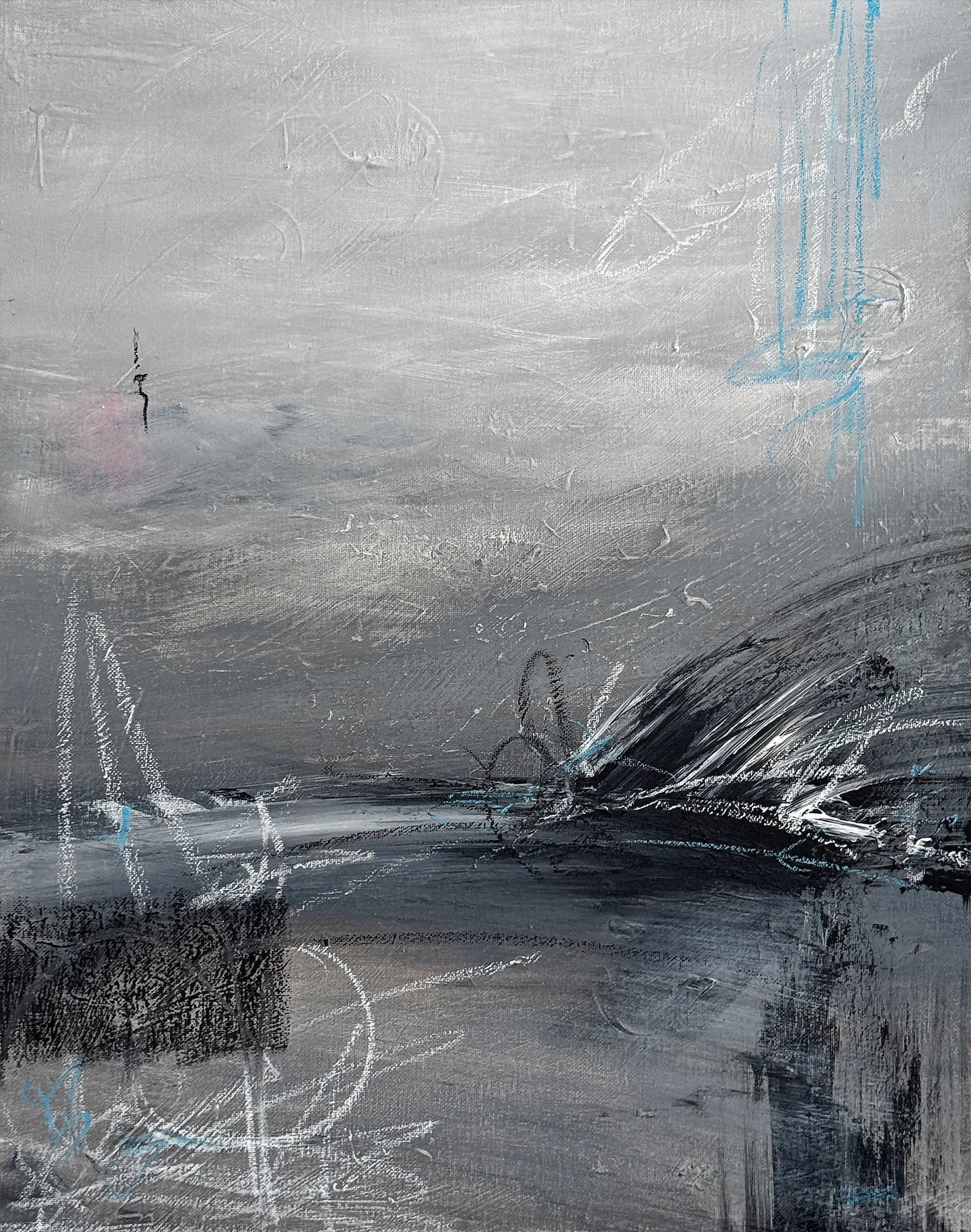 Cool Abstract 40x50cm Original Artwork