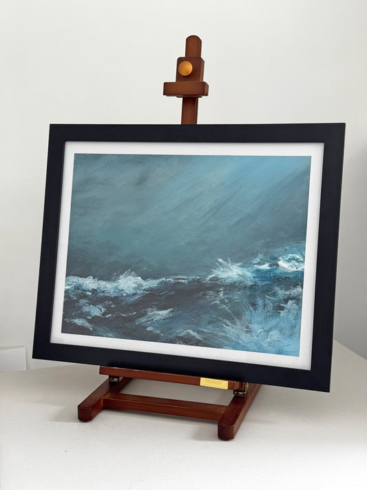 Crashing 55x43cm Framed Original