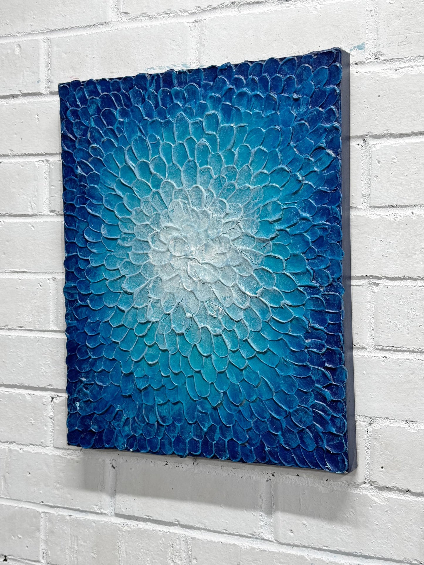 Floral Burst Blue 40x50cm Original