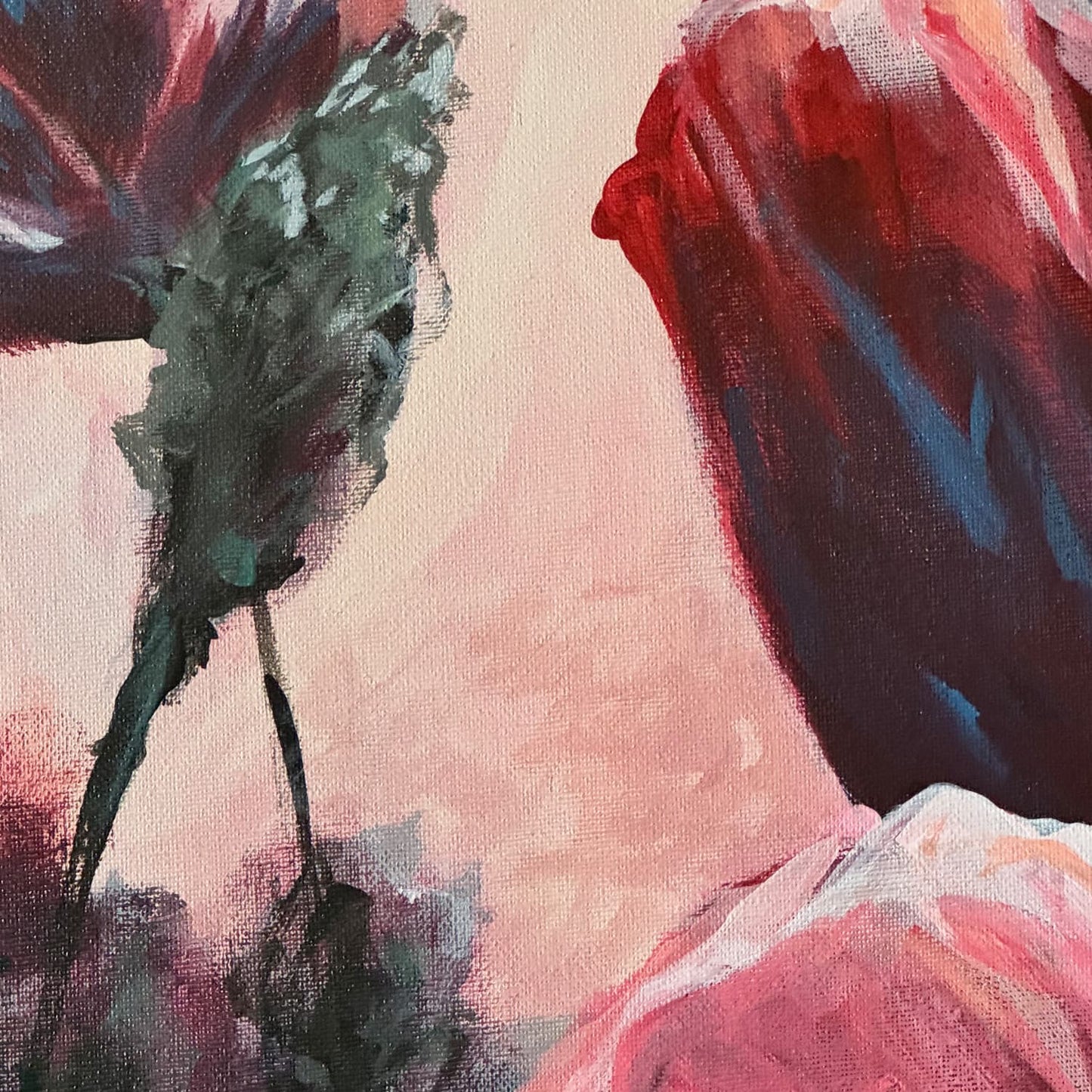 Floral Serenade 100x100cm Original Artwork