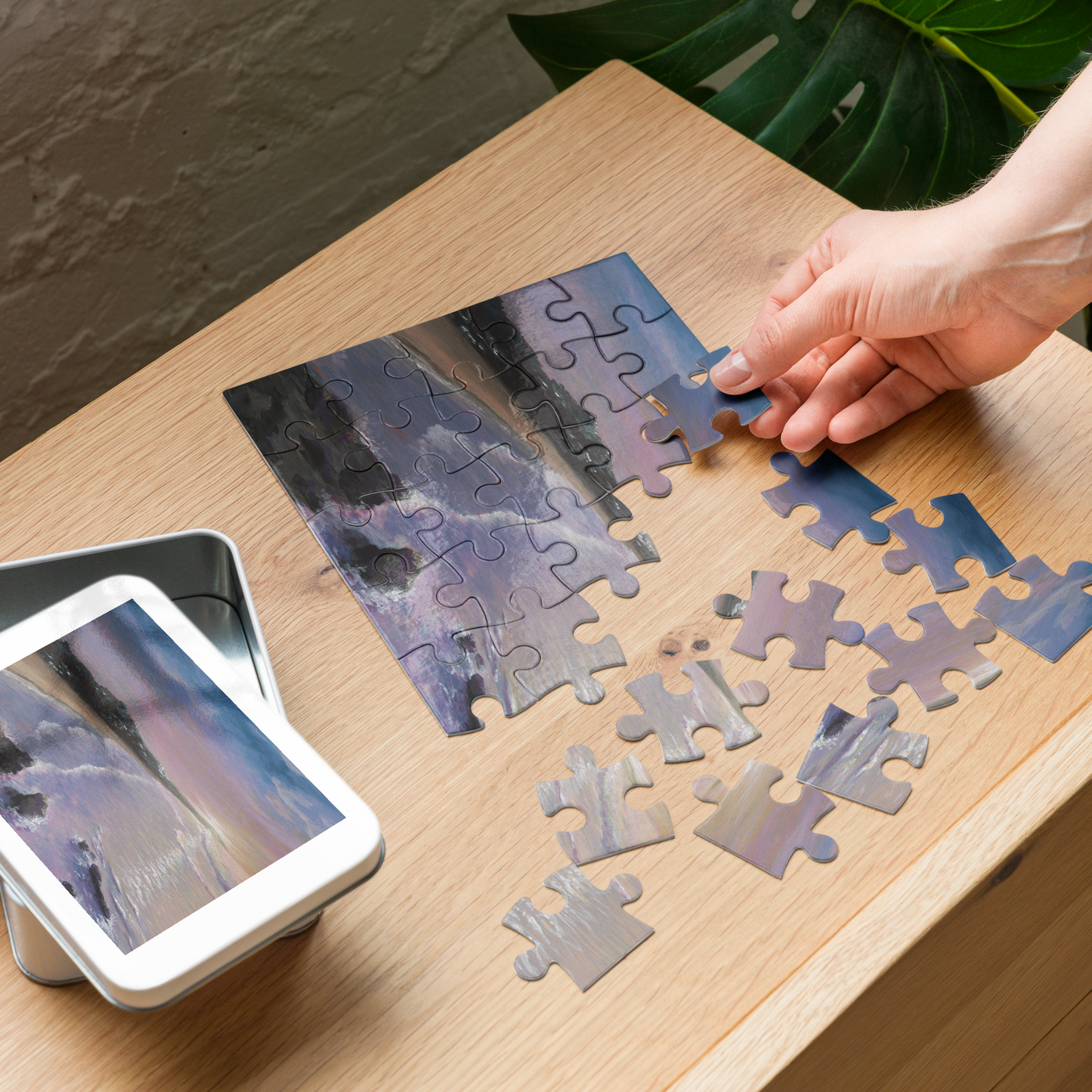 Bronte Beach - Jigsaw puzzle with tin