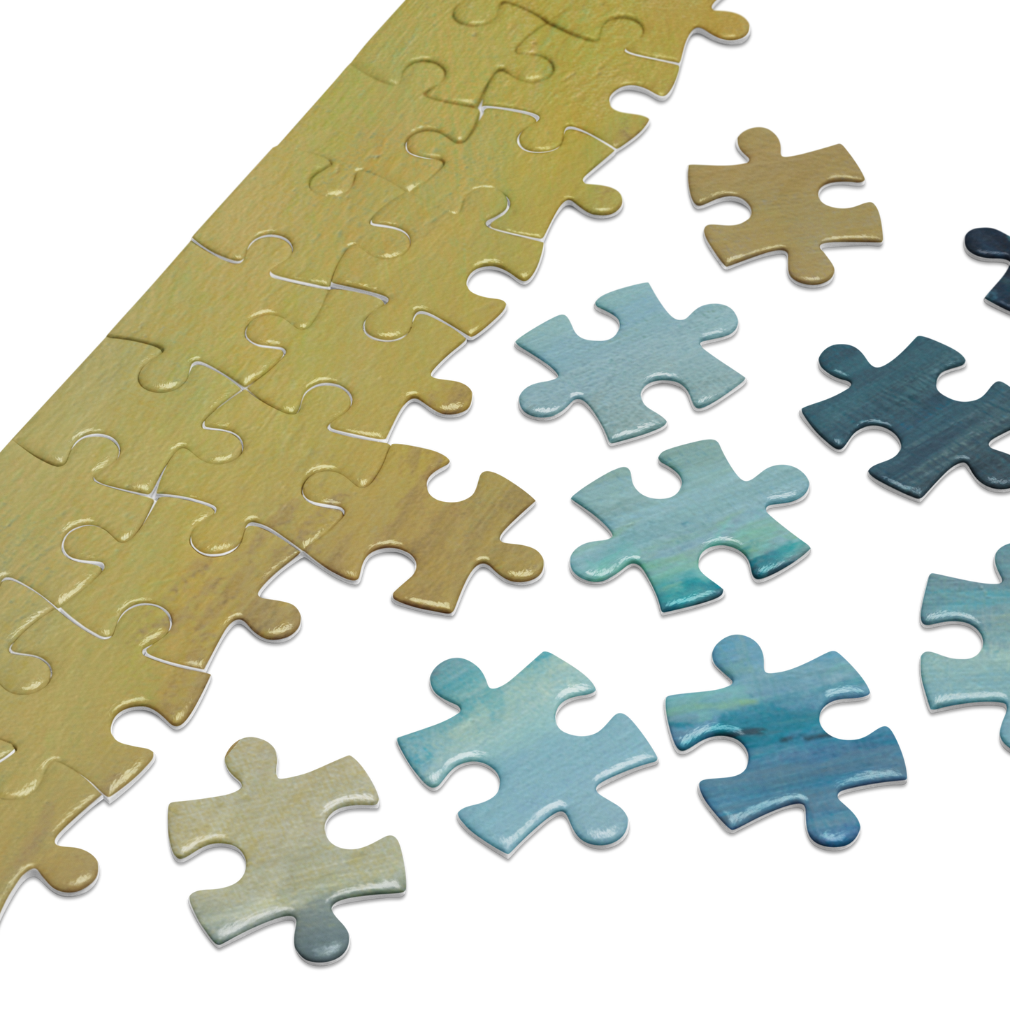 Lone Surfer - Jigsaw puzzle with tin