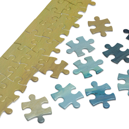 Lone Surfer - Jigsaw puzzle with tin