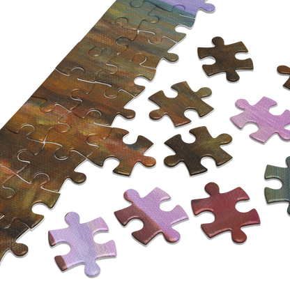 Uluru Calling - Jigsaw puzzle with tin