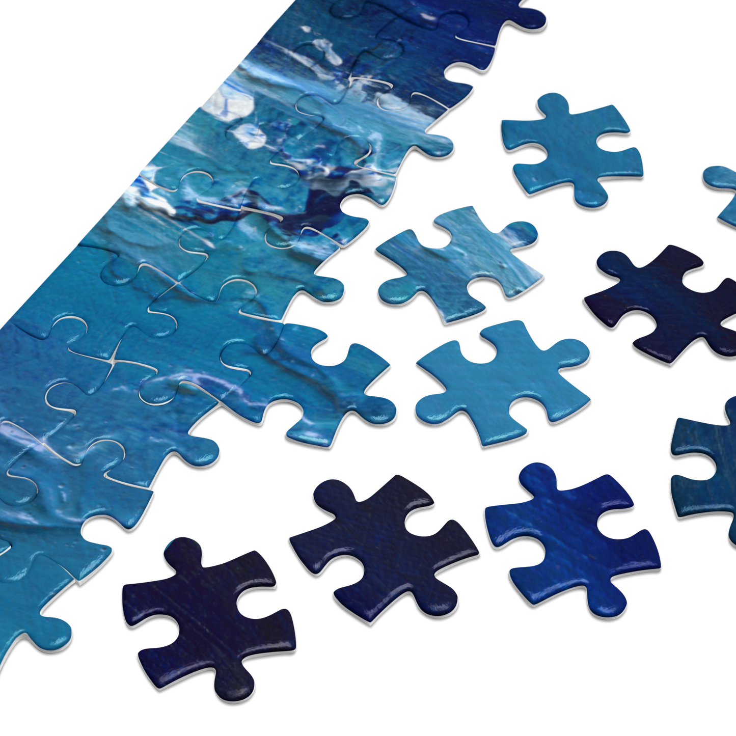 Waves - Jigsaw puzzle with tin