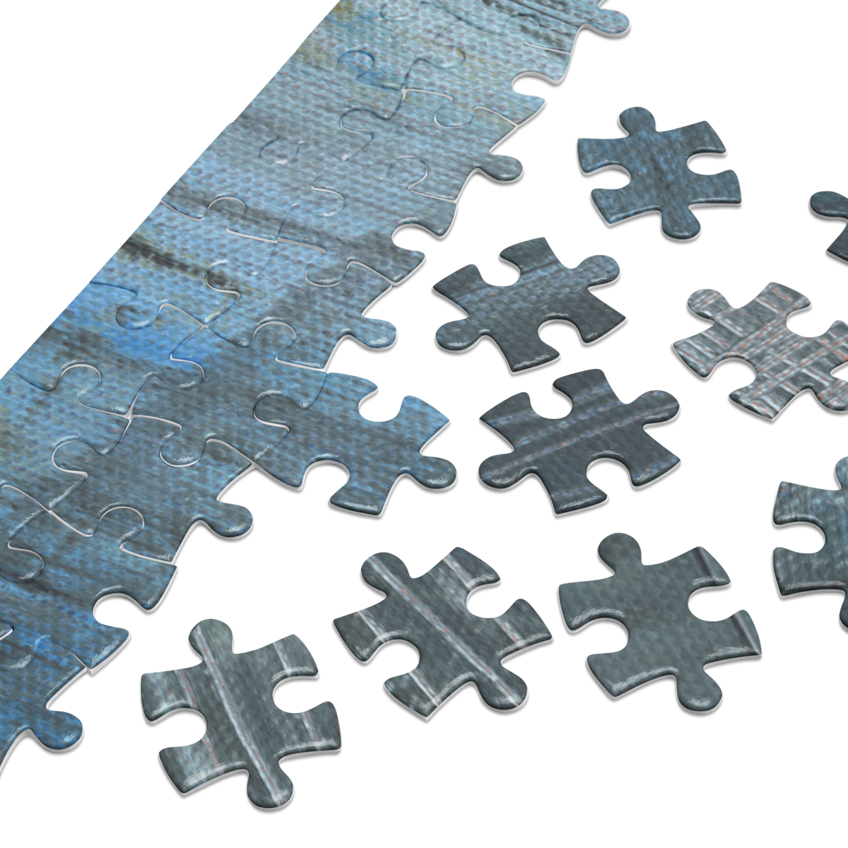 Industry - Jigsaw puzzle with tin