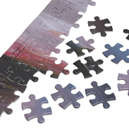 Killcare at Dusk - Jigsaw puzzle with tin