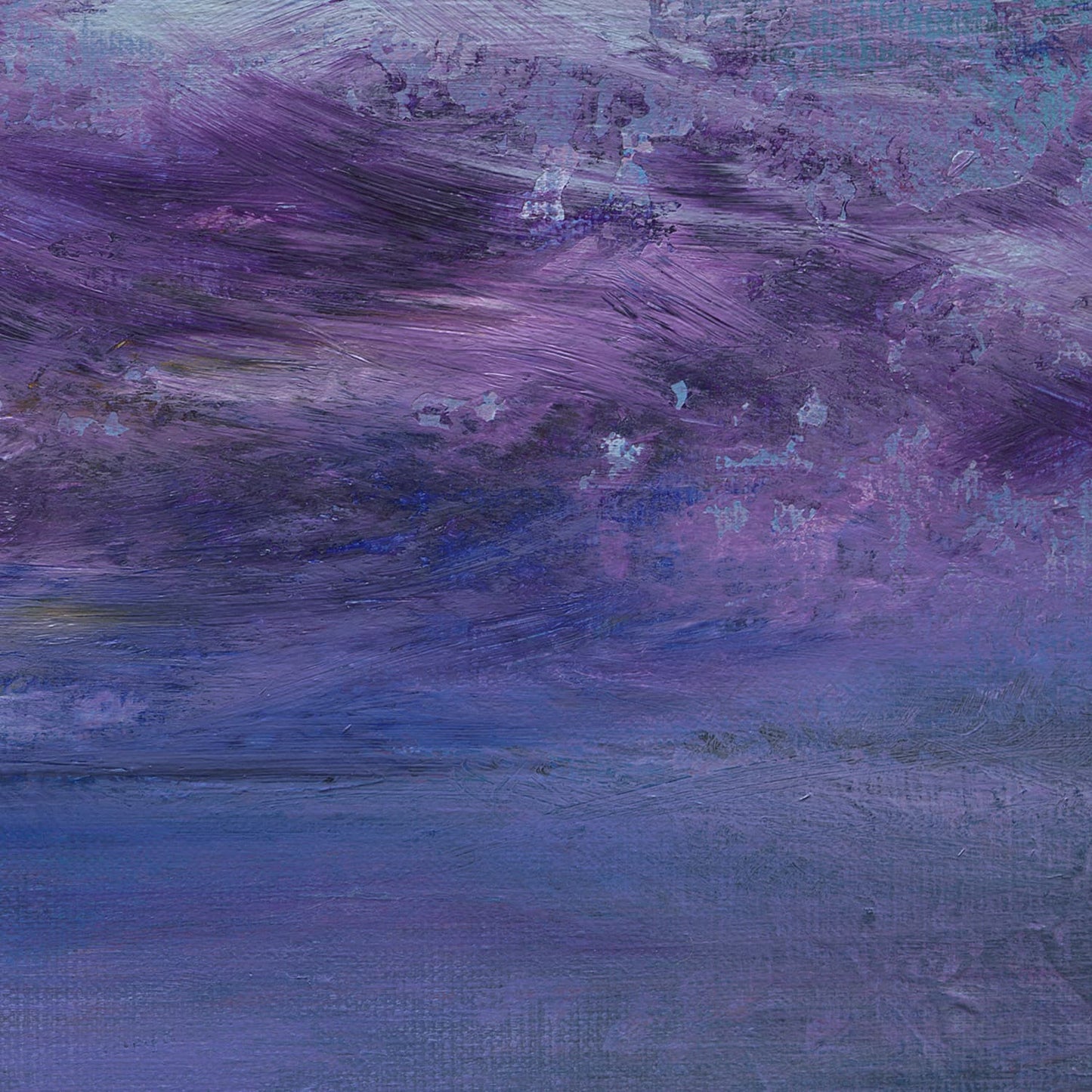 amethyst sky acrylic on canvas original artwork by adam ruspandini