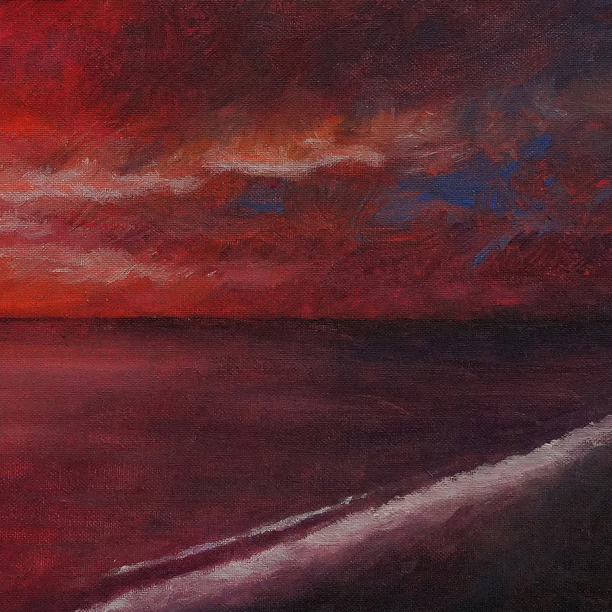 Red Sunset 50x40cm Original - Adam Ruspandini
