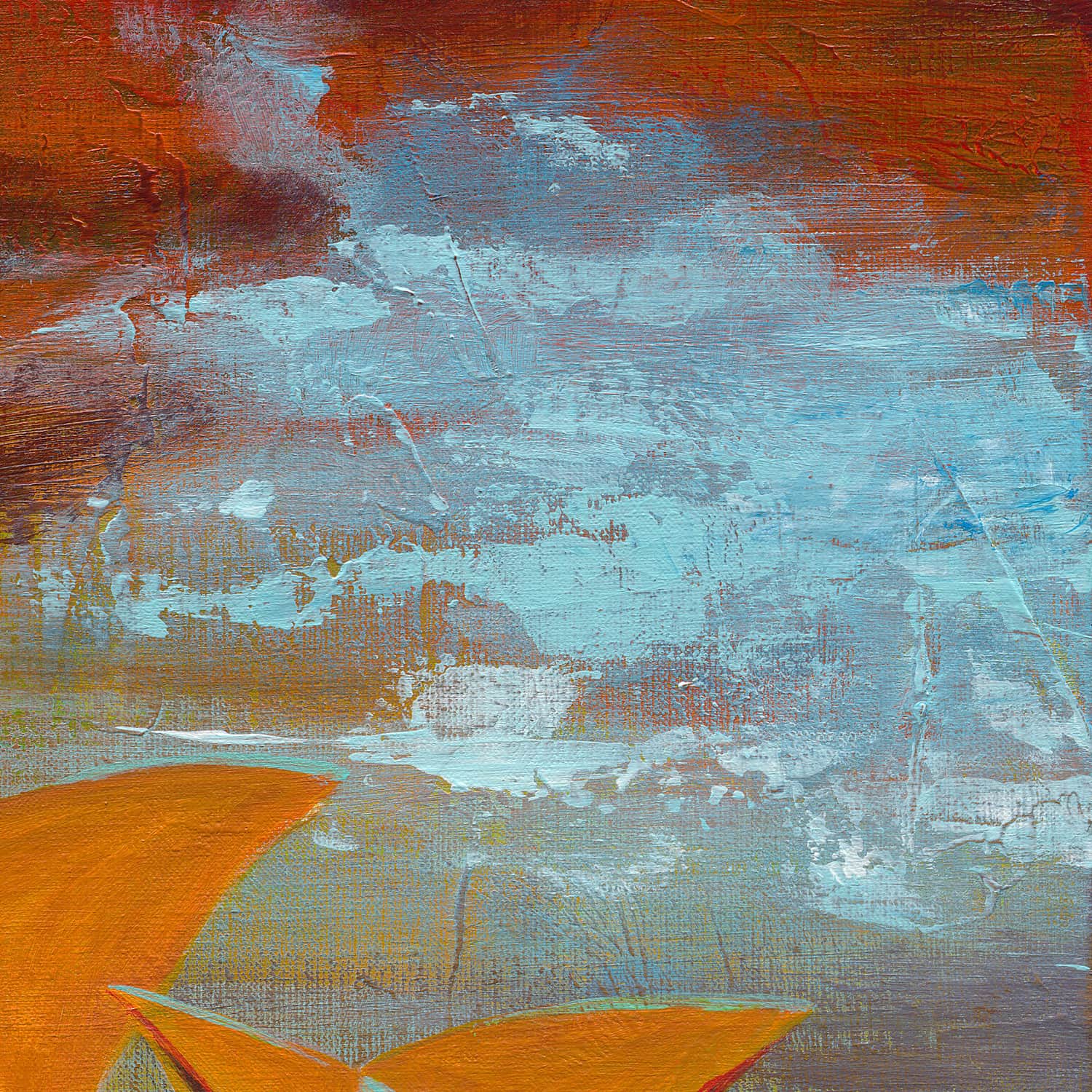 Sun Sets over Sydney Opera House 60x90cm Original - Adam Ruspandini