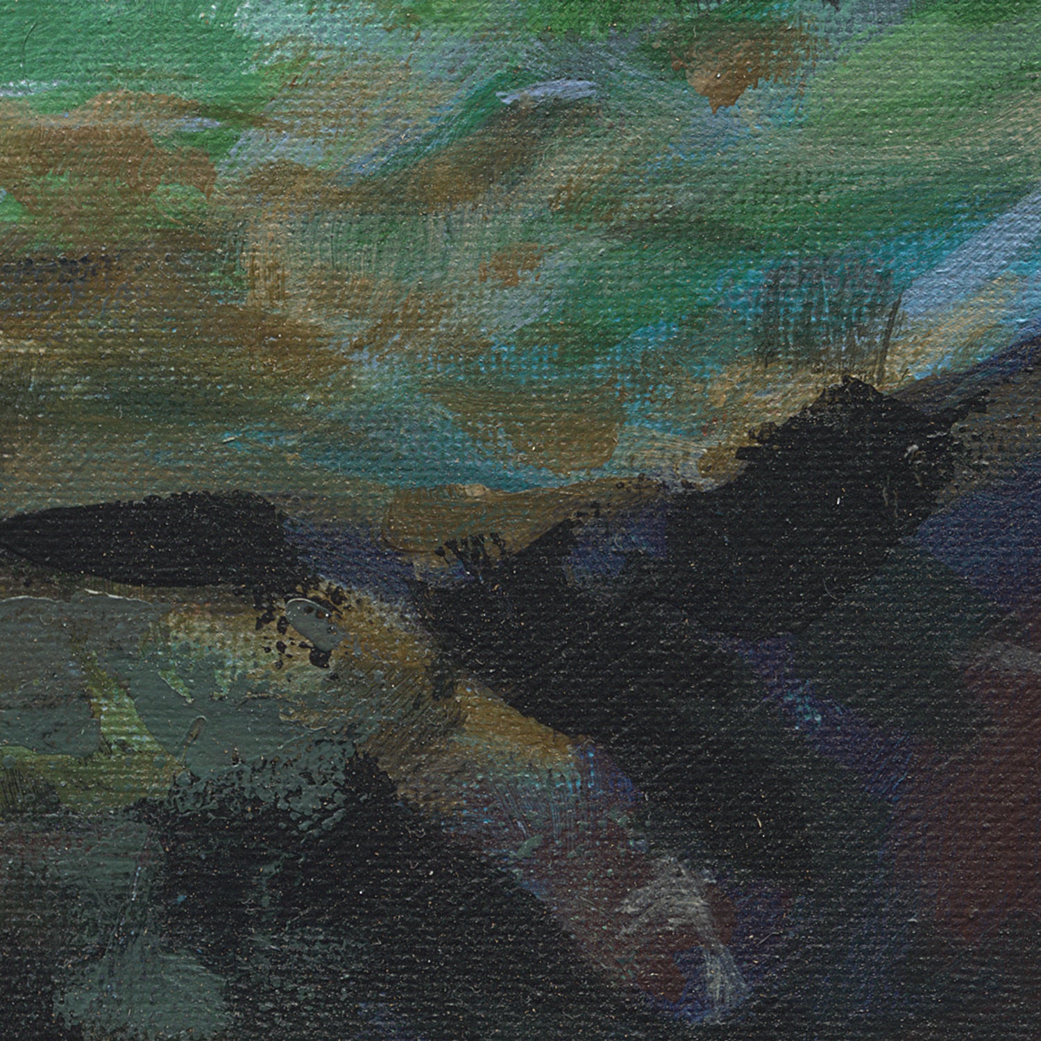 Waterfalling 40x40cm Original - Adam Ruspandini