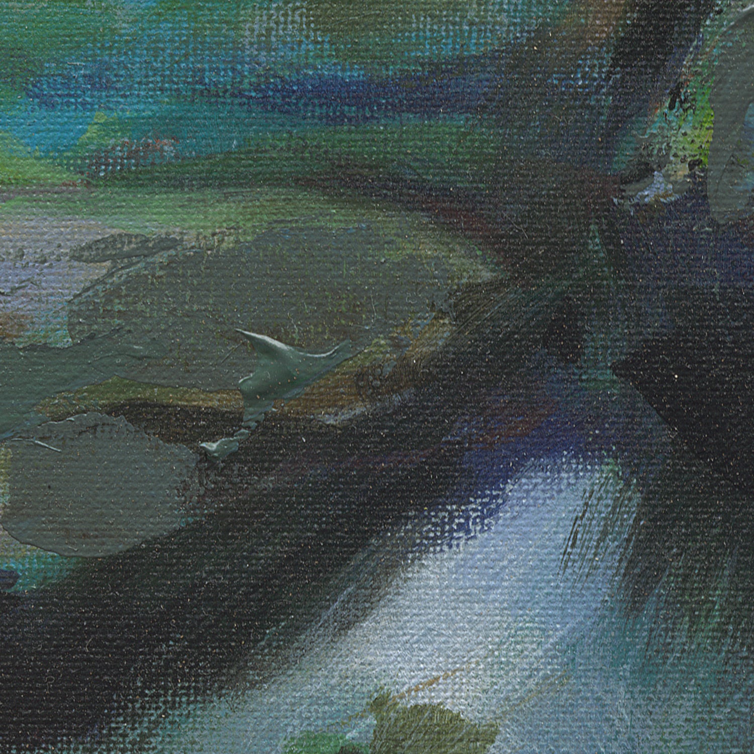 Waterfalling 40x40cm Original - Adam Ruspandini